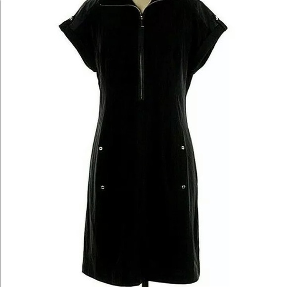 Chico's Dresses Chicos Zenergy Hooded Half Zip Down Dress Poshmark